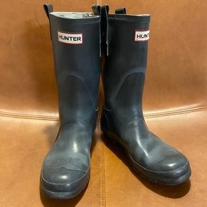 Navy Blue Original Hunter Short Rain Boots